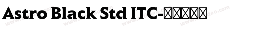 Astro Black Std ITC字体转换